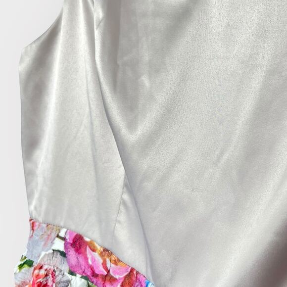 Adrianna Papel BHLDN Floral Gown sleeveless maxi dress - Picture 9 of 10